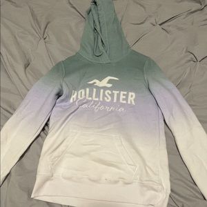 ombré sweatshirt light purple,blue,white